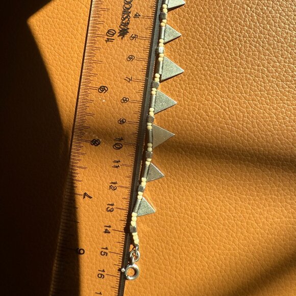 Isabel Marant Triangle Charm Bracelet MINTY condition with sliver metal gift box - Picture 2 of 4